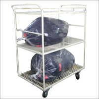 Three Shelf Steel Hand Trolley Application: Industries