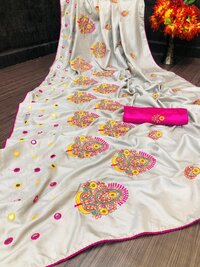 KASHMIRI MIRROR WORK SAREE