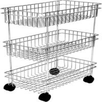 STORAGE ORGANISER RACK CART WITH WHEELS