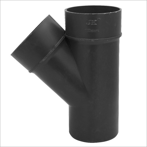 PVC Y Tee - PVC Material, 110 mm Size, Grey Color | Leak Proof, Thermal Resistant, Galvanized Surface Treatment