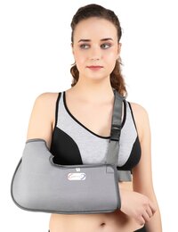 Pouch Arm Sling - Disposable, Foldable | Size S, M, L, Skin Color, High-tech Manual Operation, Lightweight 50 Gram Design For Hand Support