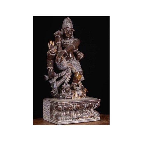 Latest Design Black Marble Dancing Tandava Shiva Statue Hand Carved in South India from Indian Market At reasonable Price