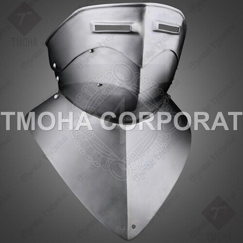 Medieval Wearable Gorget Armor Bevor with double falling lame IG0011