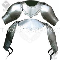 Medieval Wearable Gorget Armor Gorget with pauldrons IG0015