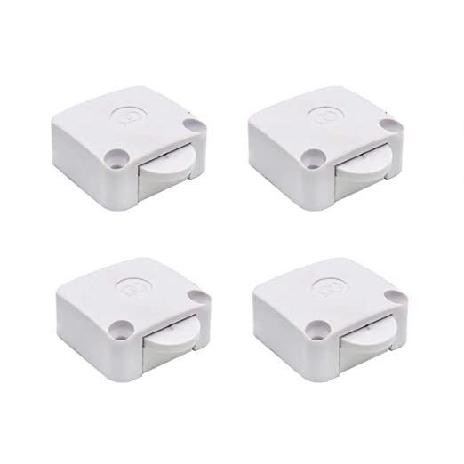 Electronic spices Wood Mech Wardrobe Cabinet Door Switch ON/OFF Light Control - White