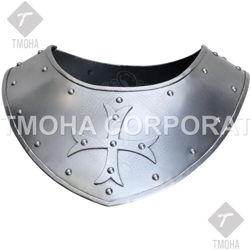 Medieval Wearable Gorget Armor Steel Gorget with Maltese cross IG0023