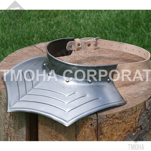 Medieval Wearable Gorget Armor Gorget from steel de Luxe half-open IG0024