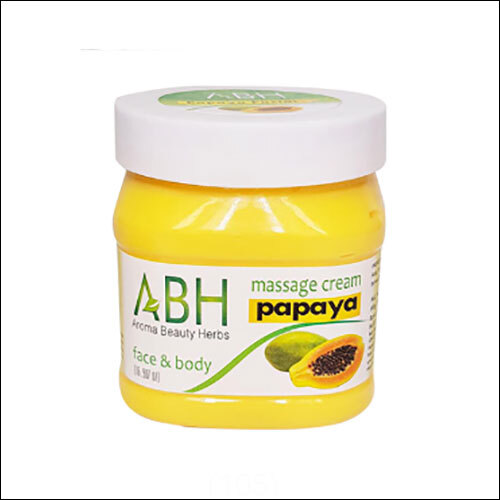ABH Papaya Massage Cream - Papaya Extract Infused, Exfoliating, Brightening, Natural Moisturization, Relaxing Massage Experience