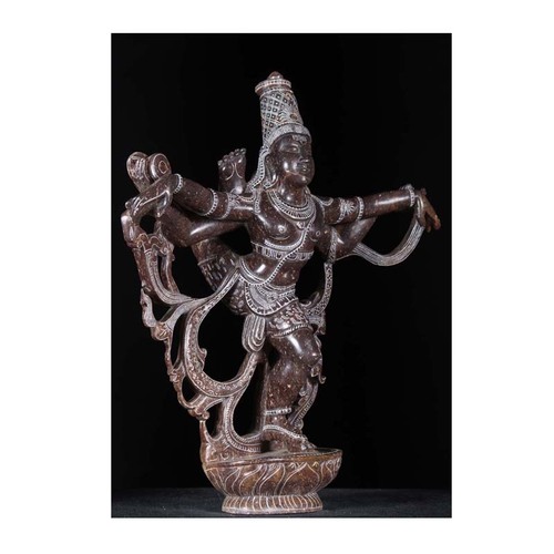 Indian Religious god Stunning Indian Black Marble Hand Carved Tandava Dancing Hindu God Shiva The Destroyer Statue