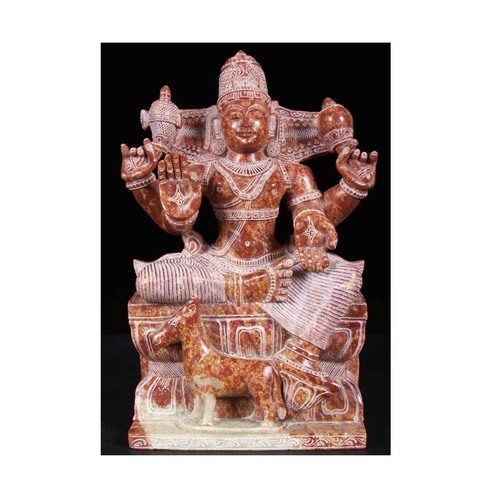 Marble Hindu God of Wealth Kubera Statue