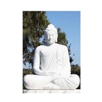 Indian Supplier Of Large White Marble Buddha Sculpture