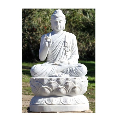 High and Premium Quality White Marble  Buddha Statue