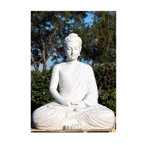 Indian Exporter of Premium Quality Hand Carved Large Gandhara Meditating Garden Buddha Statue Hand Carved