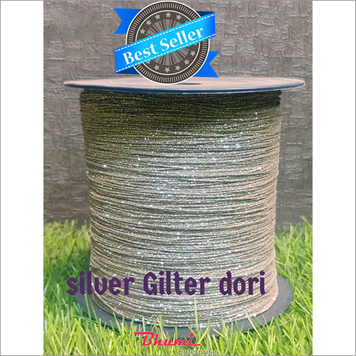 Silver Glitter Dori Yarn