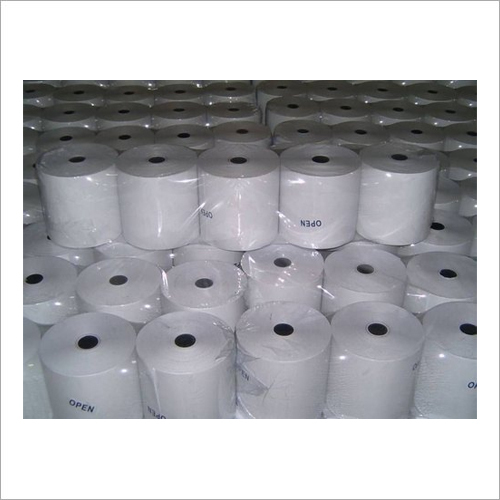 Thermal Paper Rolls - Wood Pulp Material, Less than 80 GSM, White Color | Ideal for Billing Applications in Convenient Cotton Box Packaging
