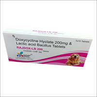 Doxycycline Hyclate 200mg And Lactic Acid Bacillus Tablets