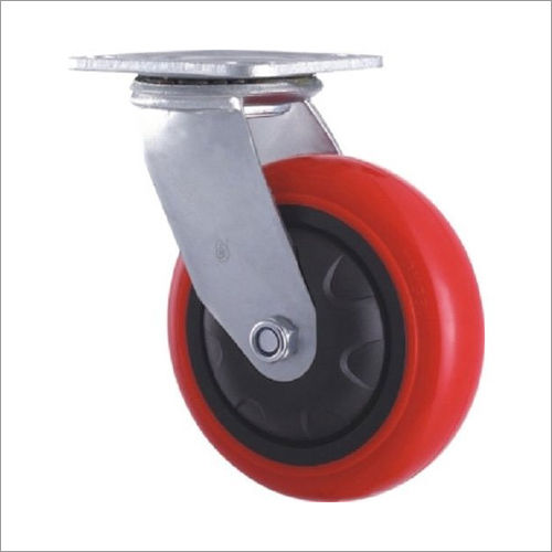 Heavy Duty Double Ball Bearing PU Caster Wheel