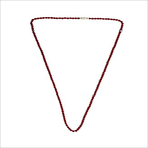 Maroon Necklace Single Strand Crystal Beads For Women Girls