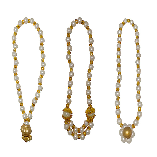 Pearl Garland for Deity God Goddess Small Pack of 3 (with Storage Box)