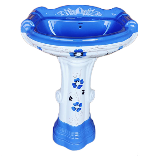Big Sterling Vitrosa Pedestal Wash Basin