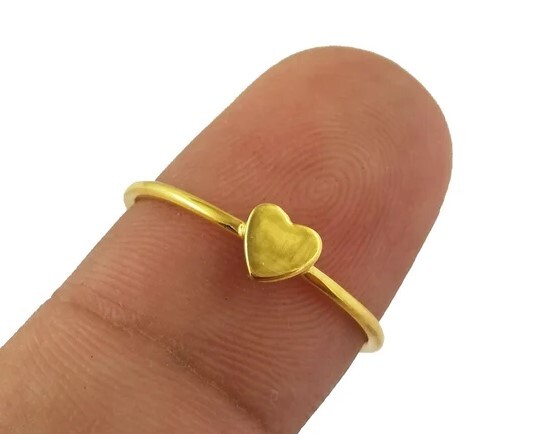 Gorgeous Gold Vermeil Ring - Gift for Girlfriend - Solid 925 Sterling Silver Ring Jewelry