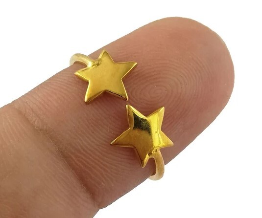 Gorgeous Gold Vermeil Ring - Gift for Girlfriend - Solid 925 Sterling Silver Ring Jewelry