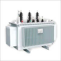 Oil Immersed Amorphous Alloy Core Transformer - 220-240 Volt Rated Voltage, 50 Hertz Frequency | High Efficiency, Industrial Metal Design