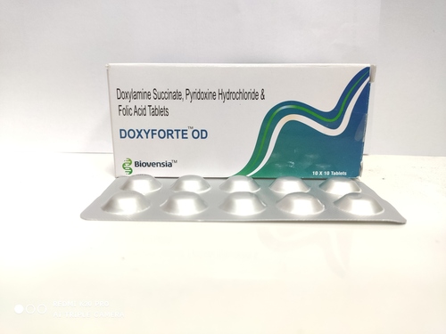 Doxylamine Succinate 20mg  Pyrodoxin 20mg Folic Acid 5mg
