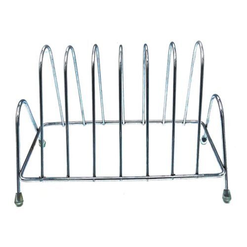 Stainless Steel Square Plate Rack Stand Holder