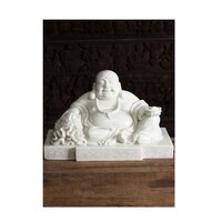 High Quality Marble Fat and Happy Buddha Statue