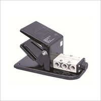 Airmax Foot Pedal Valve - Metal Construction, 1/4 Inch Size, Matte Black Color , Low Pressure 0-10 Kg/cm2
