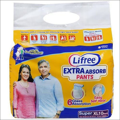 Lifree Extra Absorb Adult Diaper Pants Unisex Large size 10 Pieces Waist  size 75105 cm  3041 Inches New version  Amazonin Health   Personal Care
