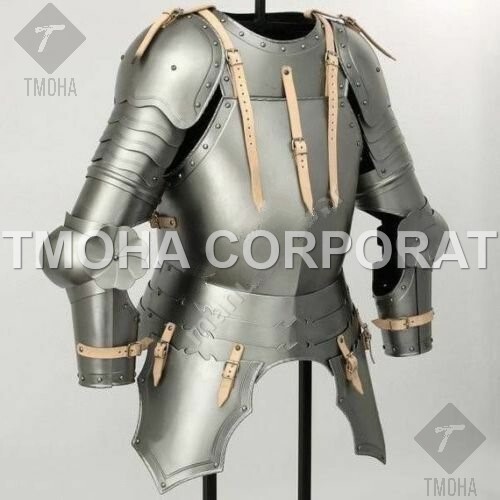 Medieval Steel Half Body Armour Roman Legatus Cuirass With Vendel Chain Helmet / Gothic Armor Suit HA0006