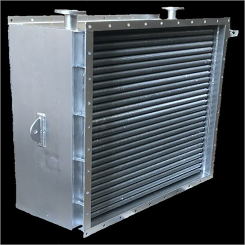 Finned Tube Heat Exchanger - Mild Steel, 600 LPM, 380 V, White | 1 Year Warranty, Hydraulic Power Source, 50 Hz Frequency