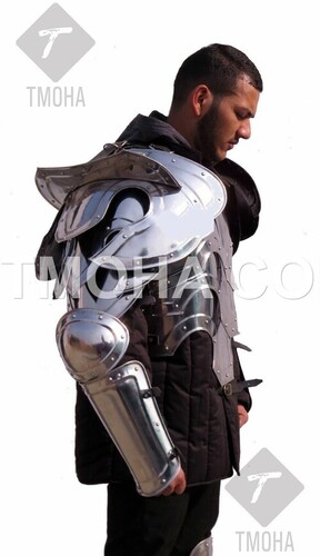 Medieval Steel Half Body Armour Roman Legatus Cuirass With Vendel Chain Helmet / Gothic Armor Suit HA0013