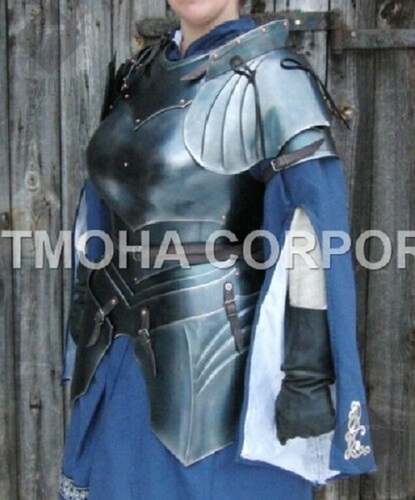 Medieval Steel Half Body Armour Roman Legatus Cuirass With Vendel Chain Helmet / Gothic Armor Suit HA0019