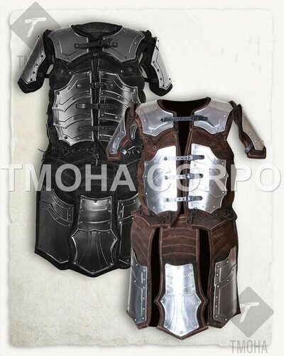 Medieval Steel Half Body Armour Roman Legatus Cuirass With Vendel Chain Helmet / Gothic Armor Suit HA0021