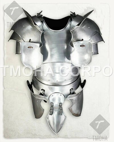 Medieval Steel Half Body Armour Roman Legatus Cuirass With Vendel Chain Helmet / Gothic Armor Suit HA0028