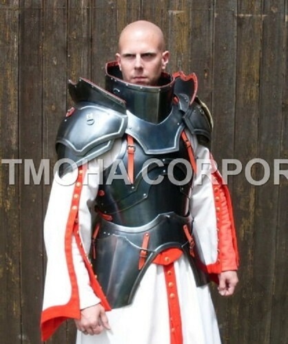 Medieval Steel Half Body Armour Roman Legatus Cuirass With Vendel Chain Helmet / Gothic Armor Suit HA0030