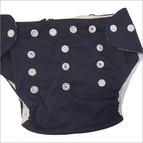 Kids Black Diaper - Cotton Material, Soft Texture, Available in Various Colors | Designed for Infants & Babies, Superior Absorbency
