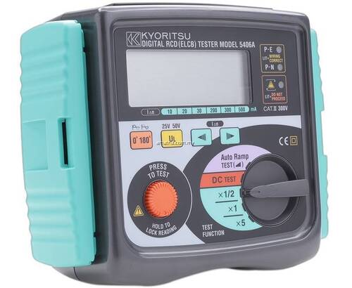 Digital RCD Tester - Industrial Grade, Multifunctional RCD/ELCB Tester with Advanced Measurement Capabilities and Safety Features