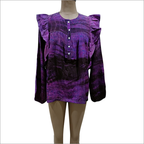 Ladies Fancy Top - Customized Size, Unique Printed Patterns | Comfortable Fabric, Effortless Washing, Elegant Accessories Compatibility