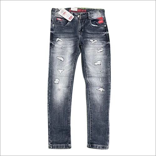 Mens Ruffled Jeans - Denim Fabric | Stylish Casual Wear for Everyday Comfort