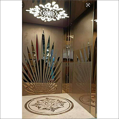 Stainless Steel Designer Elevator Cabin