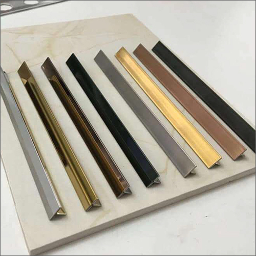 Decorative SST Profile - Polished Ceramic & Metal , Customized Sizes & Glossy Finish