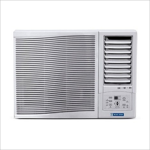 White Blue Star Window Ac
