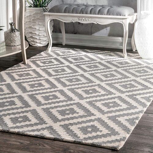 Sufiya Carpet Handmade Woolen Loop Pile Tufted Carpet