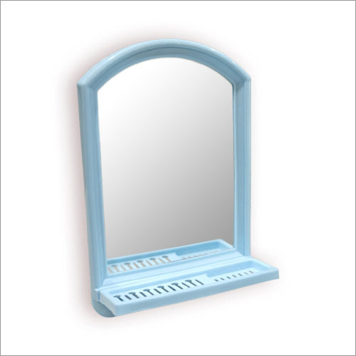 Blue Plastic Frame Mirror