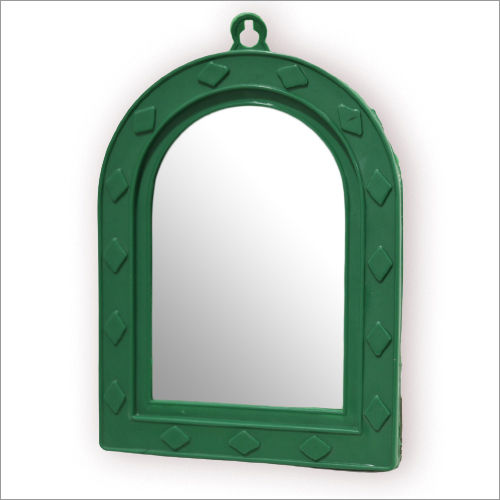 Green Plastic Frame Mirror