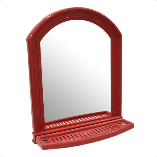 Mahroon Plastic Frame Mirror